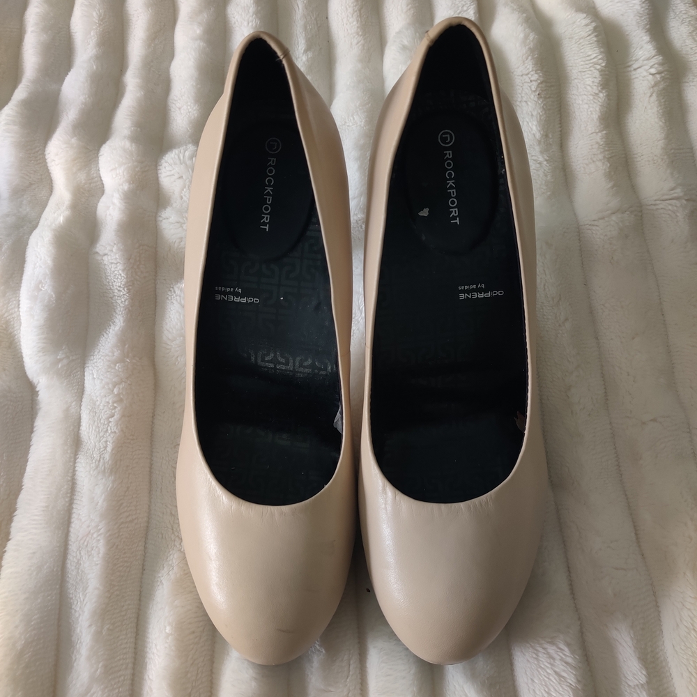 Rockport Platform Cream Heels